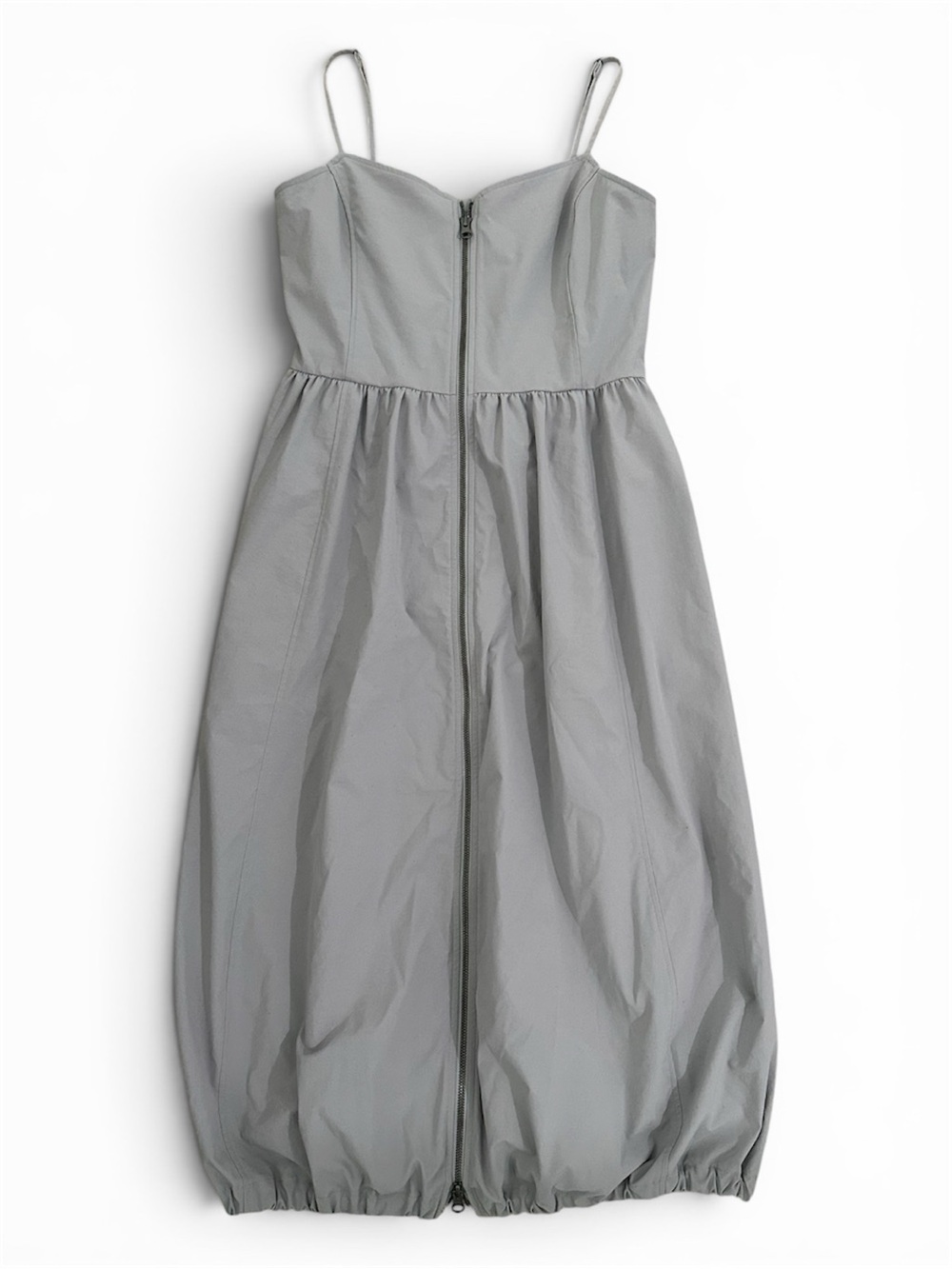 GU Japan Front Zip Bubble Hem Dress